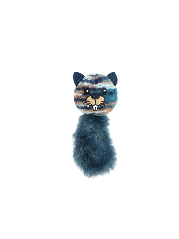 7312133314002 - Katzenspielzeug Fuzzy Castor mit Katzenminze 8cm