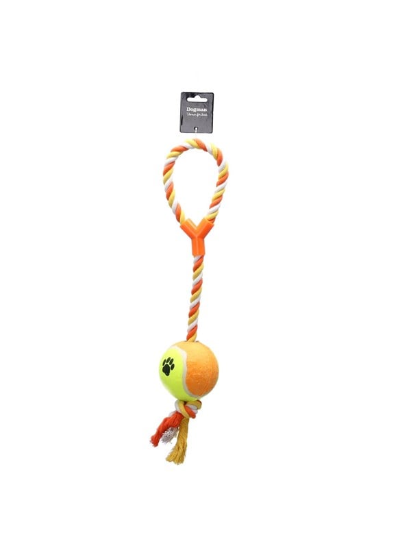 7312133333607 - Toy Rope with XL Tennis Ball 9cm 53cm