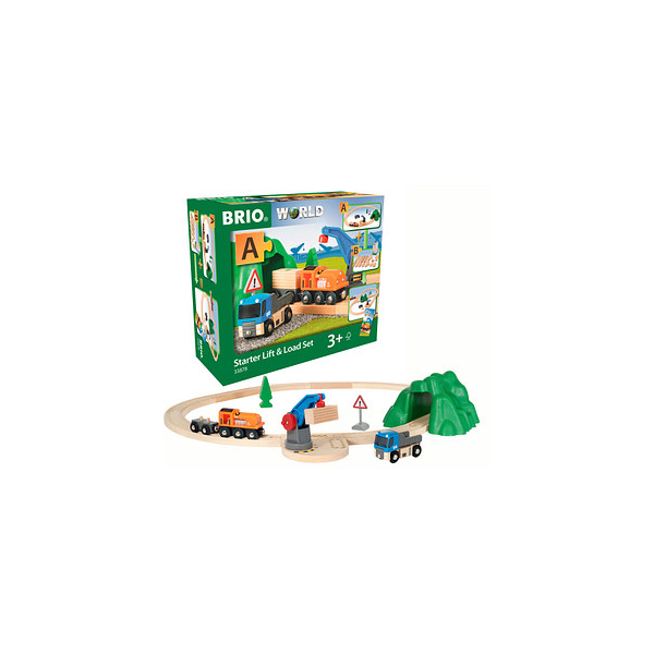 7312350338782 - Güterzug mit Kran Starter-Set Spielzeugeisenbahnen 7312350338782 BRIO