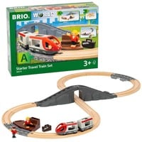 7312350360790 - BRIO World - 36079 Reisezug Starter Set A | 22-teiliges Holzspielzeugzugset für Kinder ab 3 Jahren