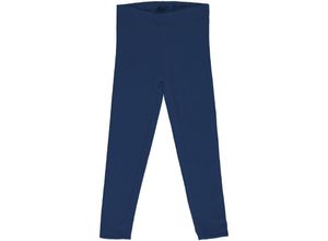 7314500295273 - Maxomorra - Leggings VELOUR NAVY in blau Gr50 56