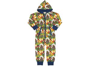 7314500374947 - Maxomorra - Sweat-Overall FARM mit Kapuze in bunt Gr92 98