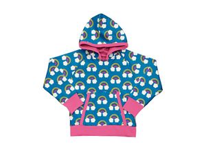 7314500516781 - Maxomorra - Kapuzen-Sweatshirt FARM RAINBOW in blau pink Gr98 104