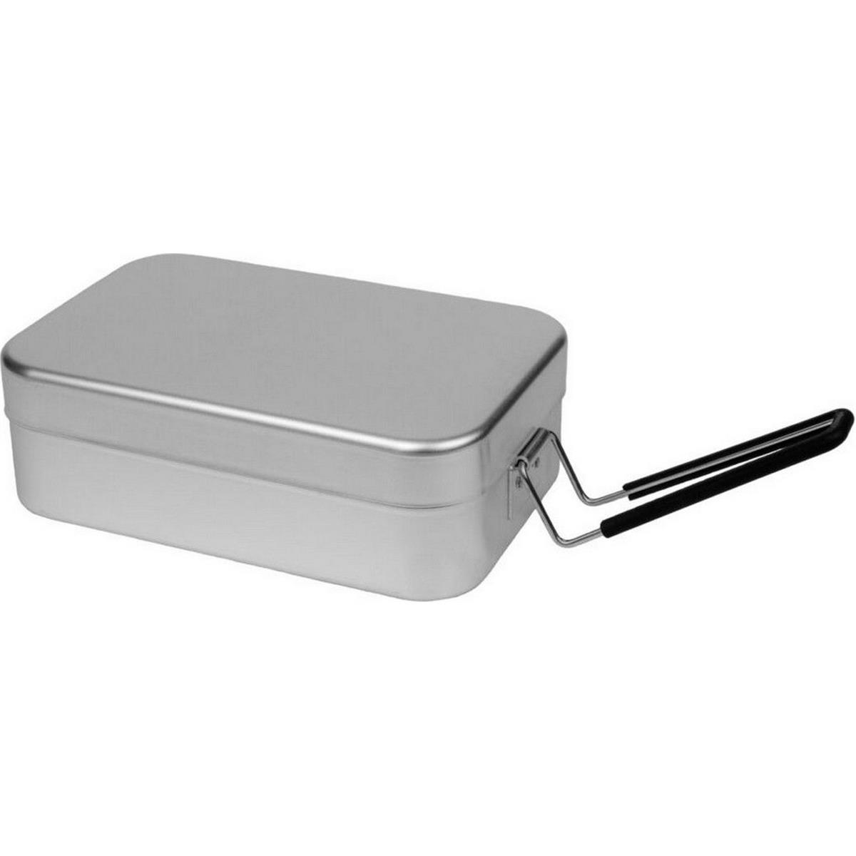 7315085002096 - Aluminium Mess Tin Large 209 mit schwarzem Griff für Camping und Ausflüge