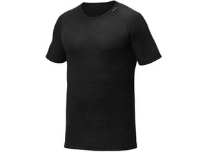 7317430034783 - Tee lite Rundhalshemd   Merino Shirt kurzarm Black Gr l - Black - Woolpower