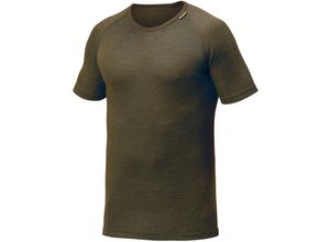 7317430035469 - - Tee lite Rundhalshemd   Merino Shirt kurzarm Pine green Gr m