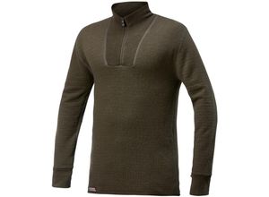 7317430035728 - Zip Turtleneck 200 Rollkragenhemd   Merino Shirt langarm Pine Green Gr s - Pine green - Woolpower