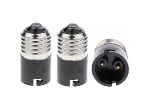 7317829357189 - Shining House - E27-auf-B22-Glühbirnen-Adapter – Konverter E27-Edison-auf-B22-Bajonett-Glühbirnensockel-Konverter (4er-Pack)