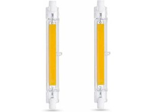 7317829357585 - R7S LED-Glühbirne 118 mm 10 w Kaltweiß 6000 k 1000 lm R7S J118 80 w 100 w Halogenlampen-Äquivalent dimmbar R7S 118 mm schlanke