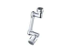 7317829362497 - Shining House - Wasserhahnverlängerung 1080 drehbares Küchensieb spritzwassergeschützter Wasserhahn ca 14 cm lang