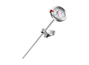 7317829364989 - Shining House - Küchenthermometer 305 cm lang Edelstahl Küchenkochsonde Thermometer mit Clip für Grill Essen Fleisch selbstgebrautes Wein