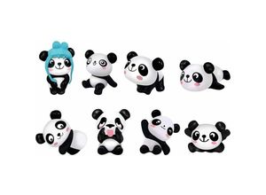 7317829372410 - Stück Panda-Figuren Mini-Fee-Figur Tierornamente Kuchendekoration Panda-Figuren DIY-Kuchendekoration Panda-Bonsai-Ornament Dekoration