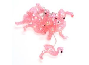 7318301323432 - Konstsmide Season LED-Lichterkette Flamingos batteriebetrieben