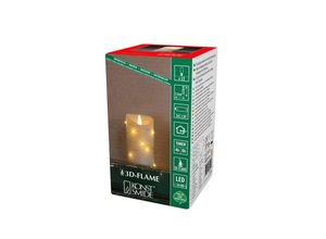 7318301834181 - Konstsmide Christmas LED-Wachskerze creme Lichtfarbe Bernstein Höhe13cm