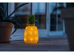 7318302771034 - Weihnachtsfigur KONSTSMIDE Dekofiguren farblos (transparent) LED Acryl Ananas 16 warm weiße Dioden