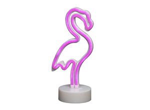 7318303074349 - Konstsmide Season LED-Dekorationsleuchte Flamingo batteriebetrieben