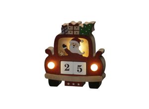 7318303272554 - LED-Weihnachtsfigur DATUMSWÜRFEL 3 x warmweiße LEDs Weihnachtsmann