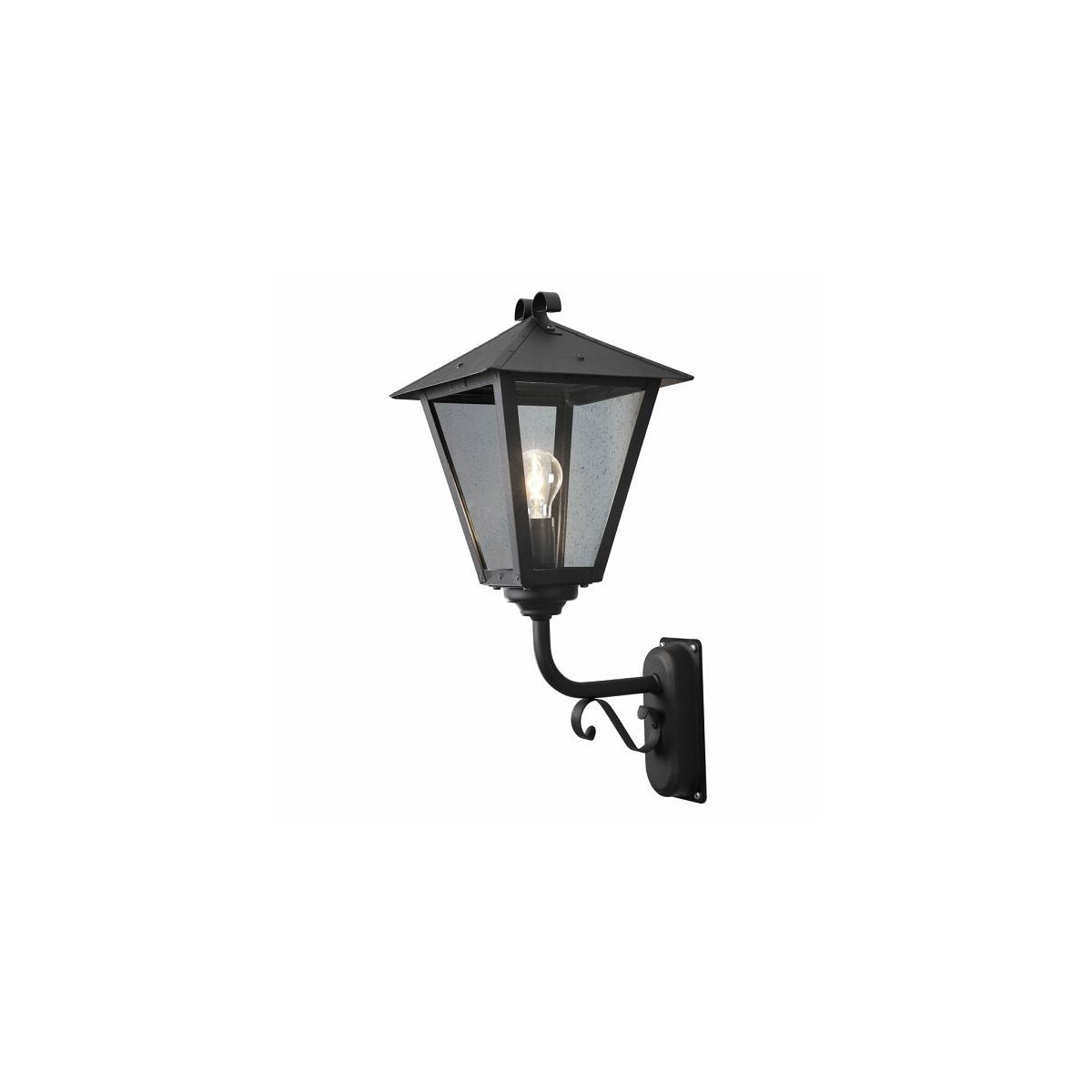 7318304347503 - Konstsmide Lighting - Konstsmide Benu Outdoor Classic Laterne Wandleuchte Schwarz IP23