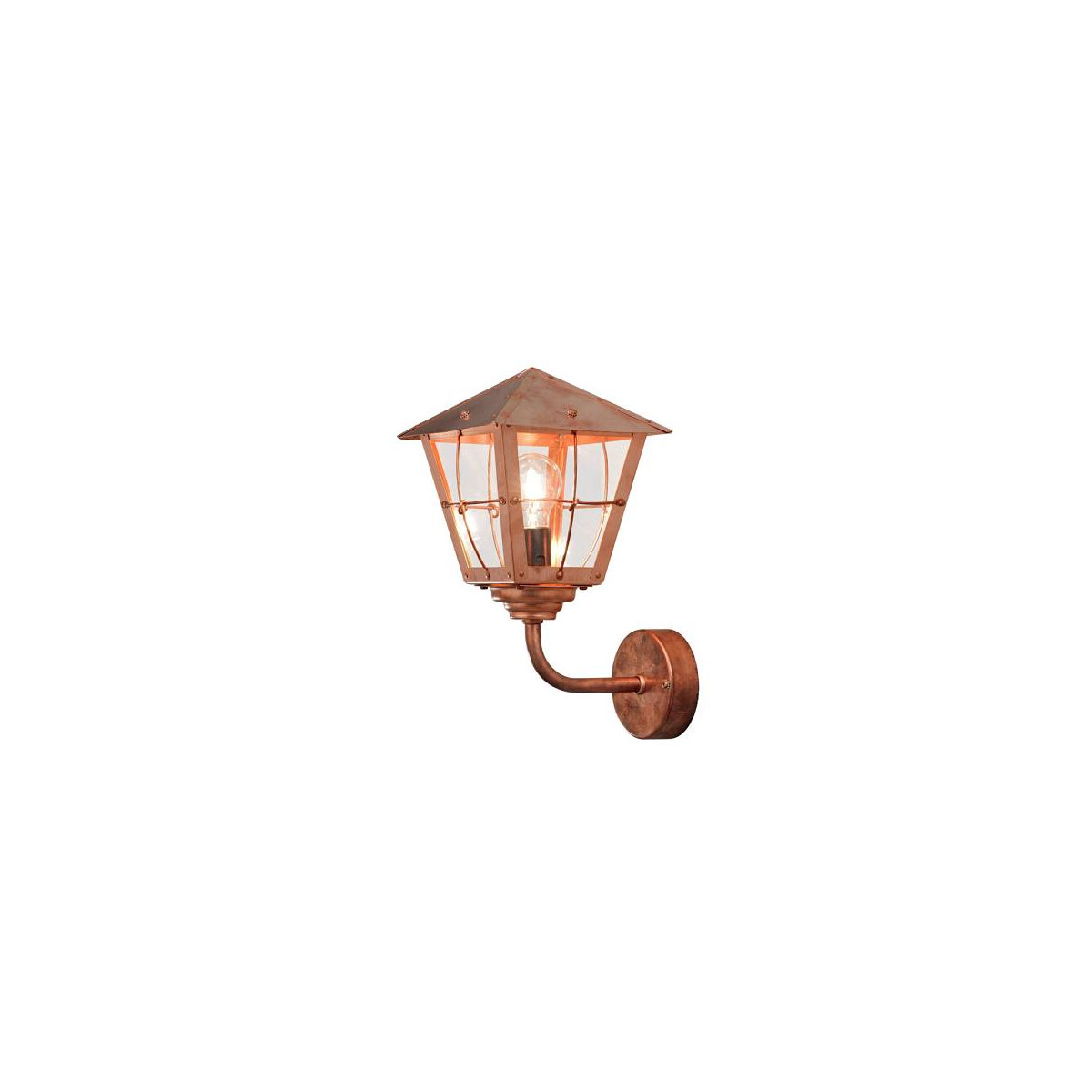 7318304389008 - Konstsmide Lighting - Konstsmide Fenix Outdoor Classic Lantern Wandleuchte Kupfer IP23