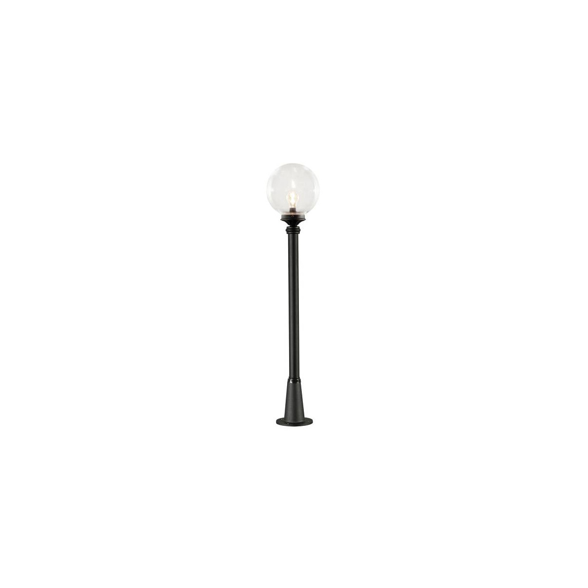 7318304987501 - Konstsmide Lighting - Konstsmide Orion Outdoor Classic Short Poller Inkl Schwarzes Klarglas IP44