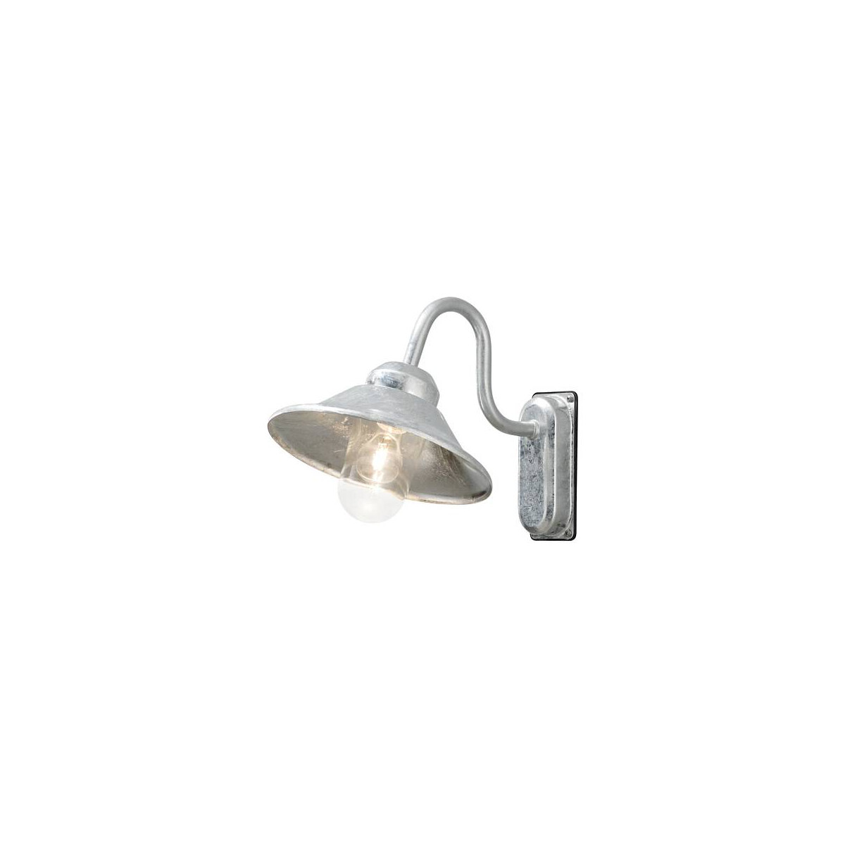 7318305563209 - Konstsmide Lighting - Konstsmide Vega Outdoor Classic Dome Aluminium Down Wandleuchte IP44