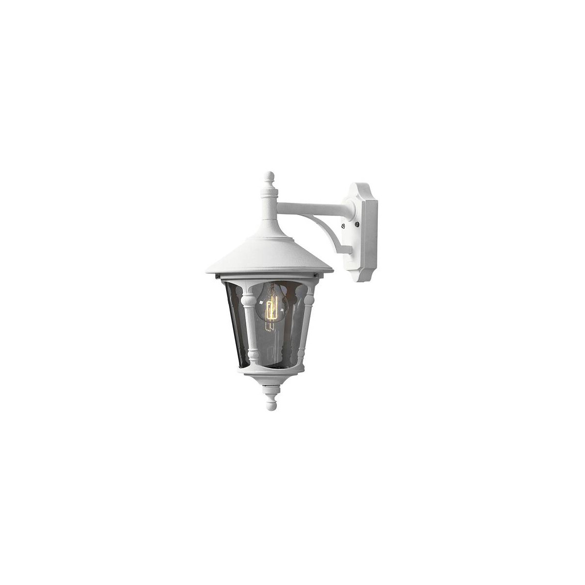 7318305682504 - Virgo Down 568-250 Außenwandleuchte Energiesparlampe LED E27 100 W Weiß