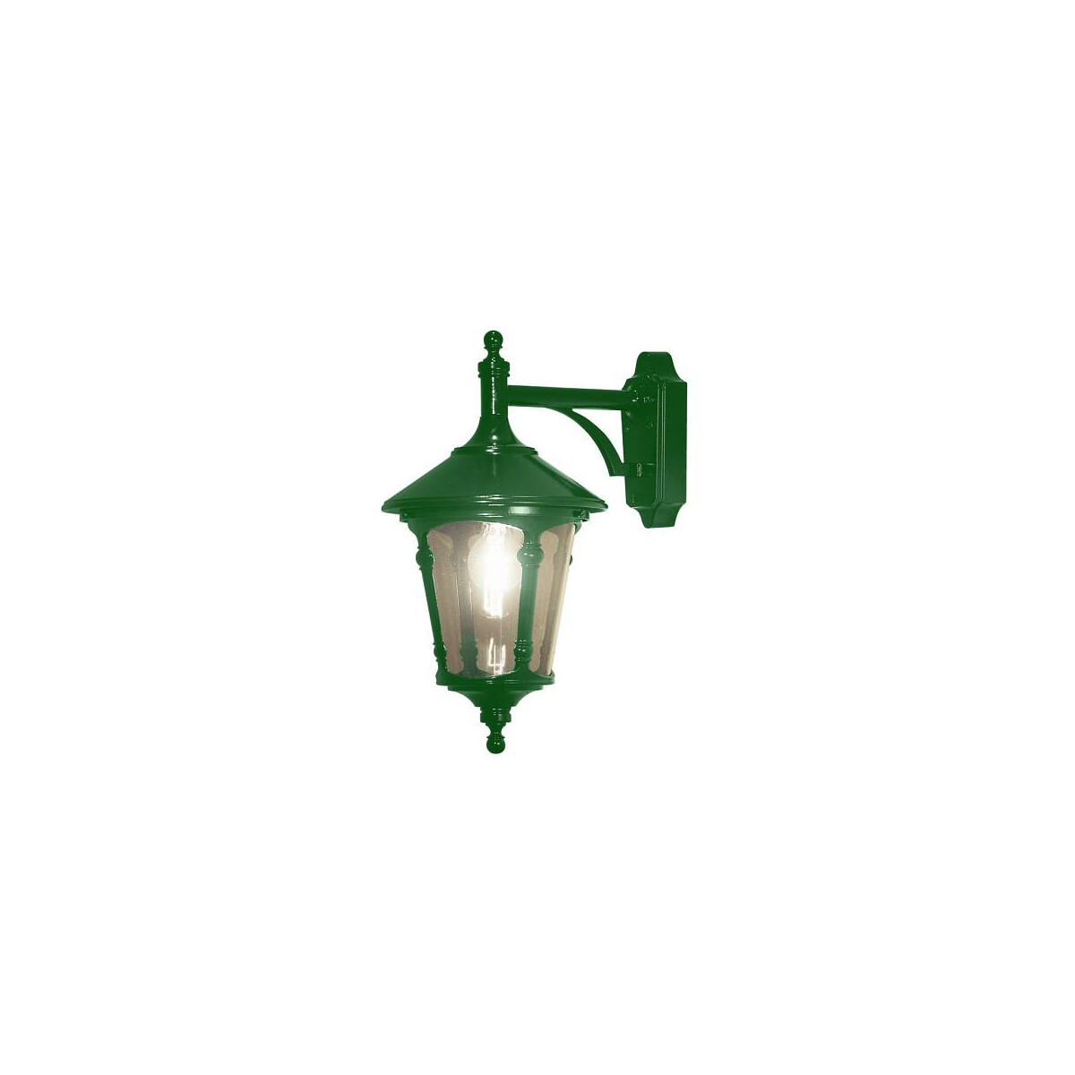 7318305686007 - Konstsmide Lighting - Konstsmide Virgo Outdoor Classic Lantern Green Wandleuchte IP23