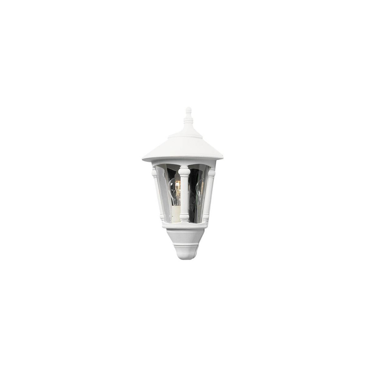 7318305692503 - Konstsmide Lighting - Konstsmide Virgo Outdoor Classic Lantern Unterputz-Wandleuchte - Mattweiß IP23