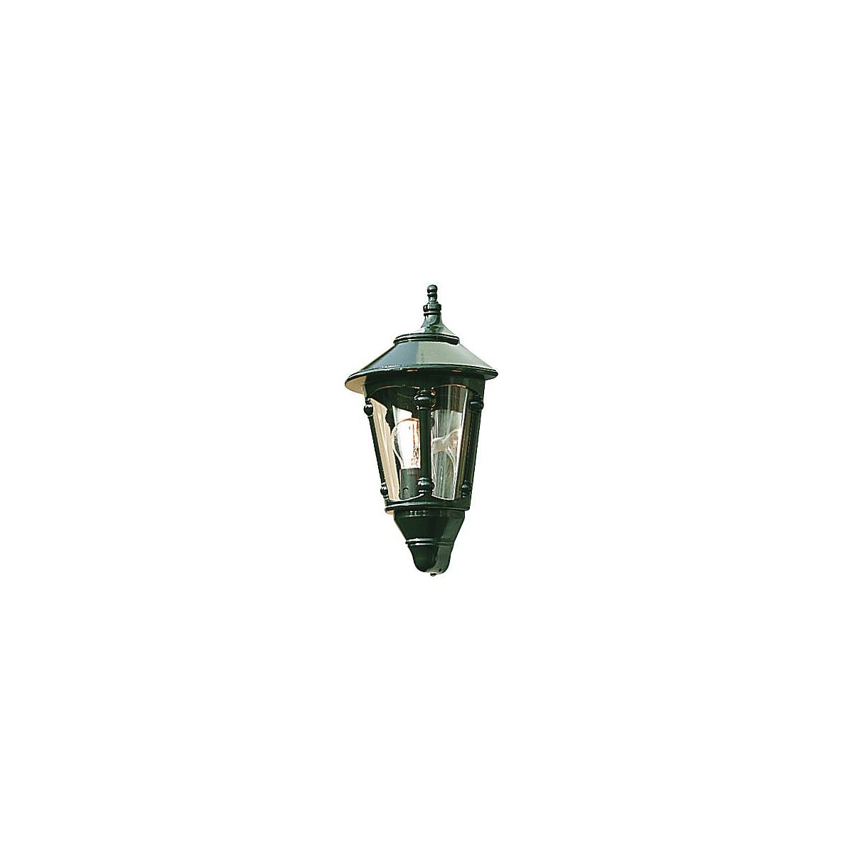 7318305696006 - Konstsmide Lighting - Konstsmide Virgo Outdoor Classic Lantern Green Flush Wandleuchte IP23