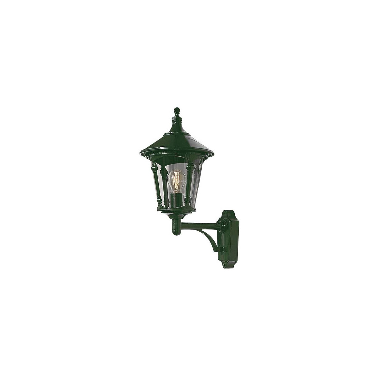 7318305716001 - Konstsmide Lighting - Konstsmide Virgo Outdoor Classic Lantern Green Up Wandleuchte IP23