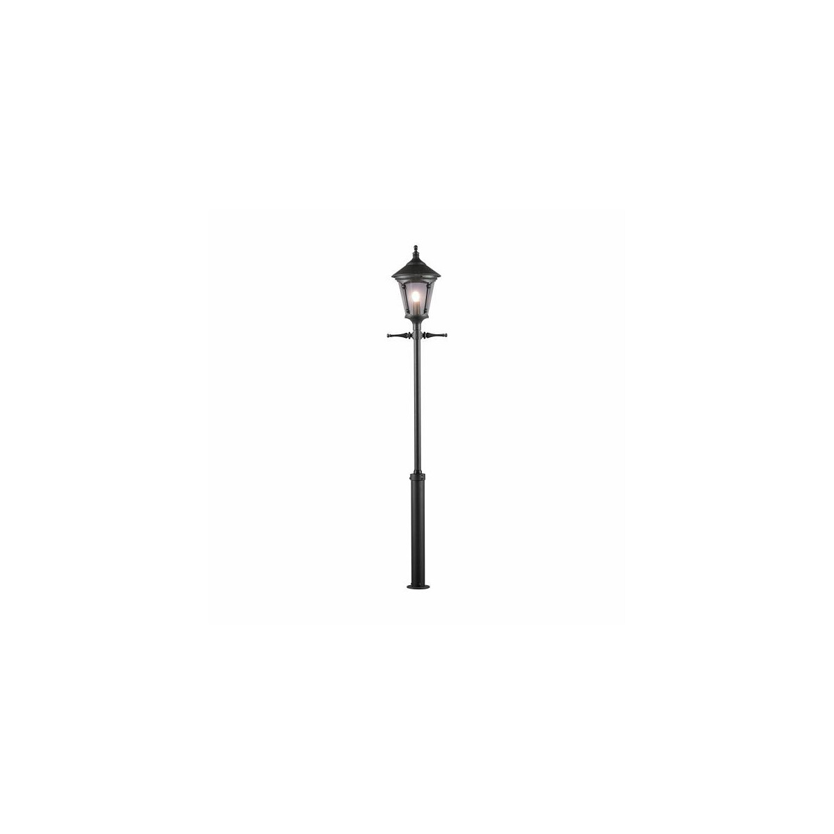 7318305837508 - Konstsmide Lighting - Konstsmide Virgo Outdoor Classic Black Stier-Laternenpfahl IP23