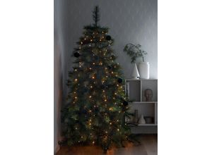 7318306487870 - LED-Baummantel KONSTSMIDE Weihnachtsdeko Christbaumschmuck Lichterketten Gr Dioden 200 St Flammen 200 St Kabellänge 5 m x Gesamtlänge 74 m grün LED Lichterkette mit Ring Ø 8 5 Stränge à 40 Dioden gefrostet