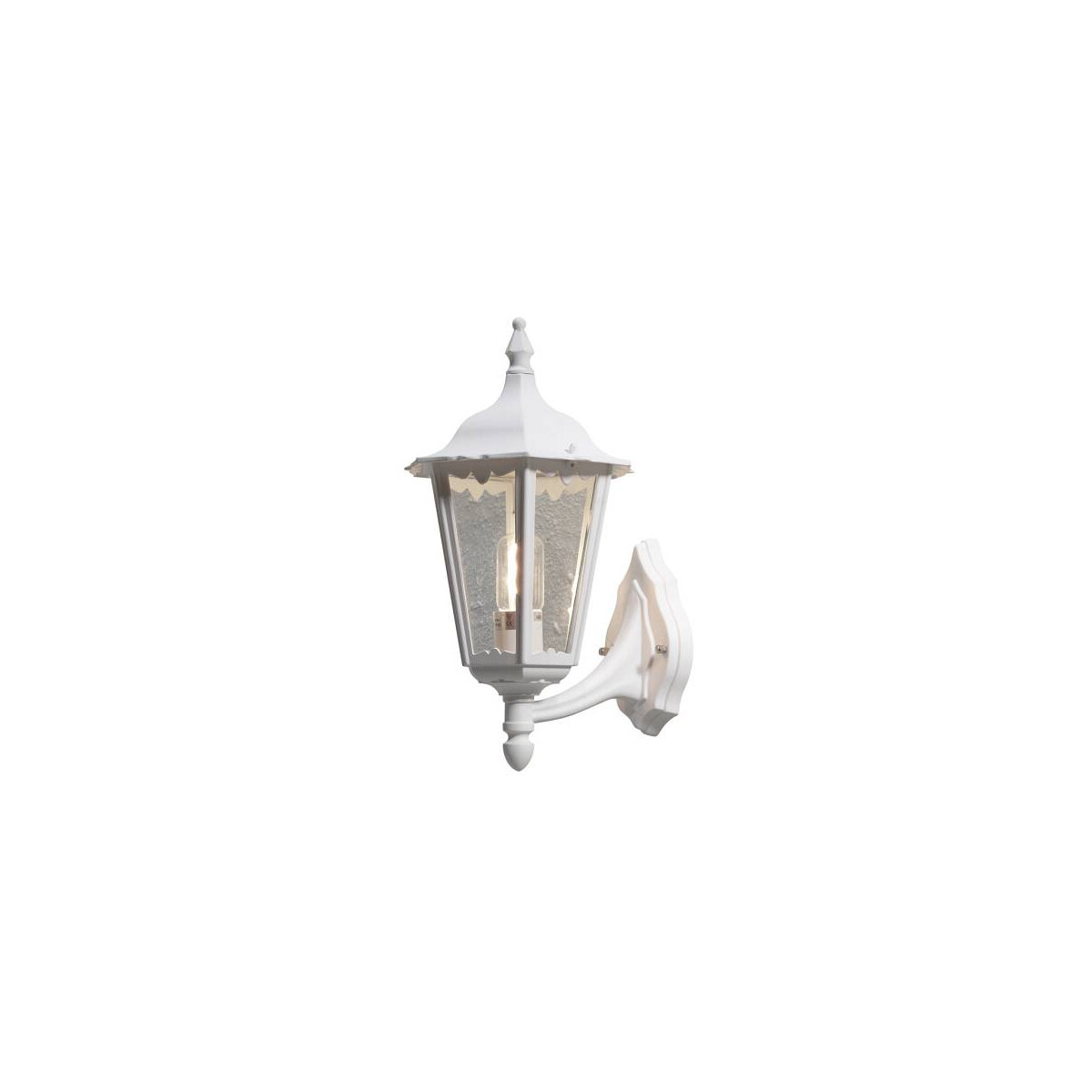 7318307213256 - Konstsmide Lighting - Konstsmide Firenze Outdoor Classic Large Lantern Up Light Mattweiß IP43