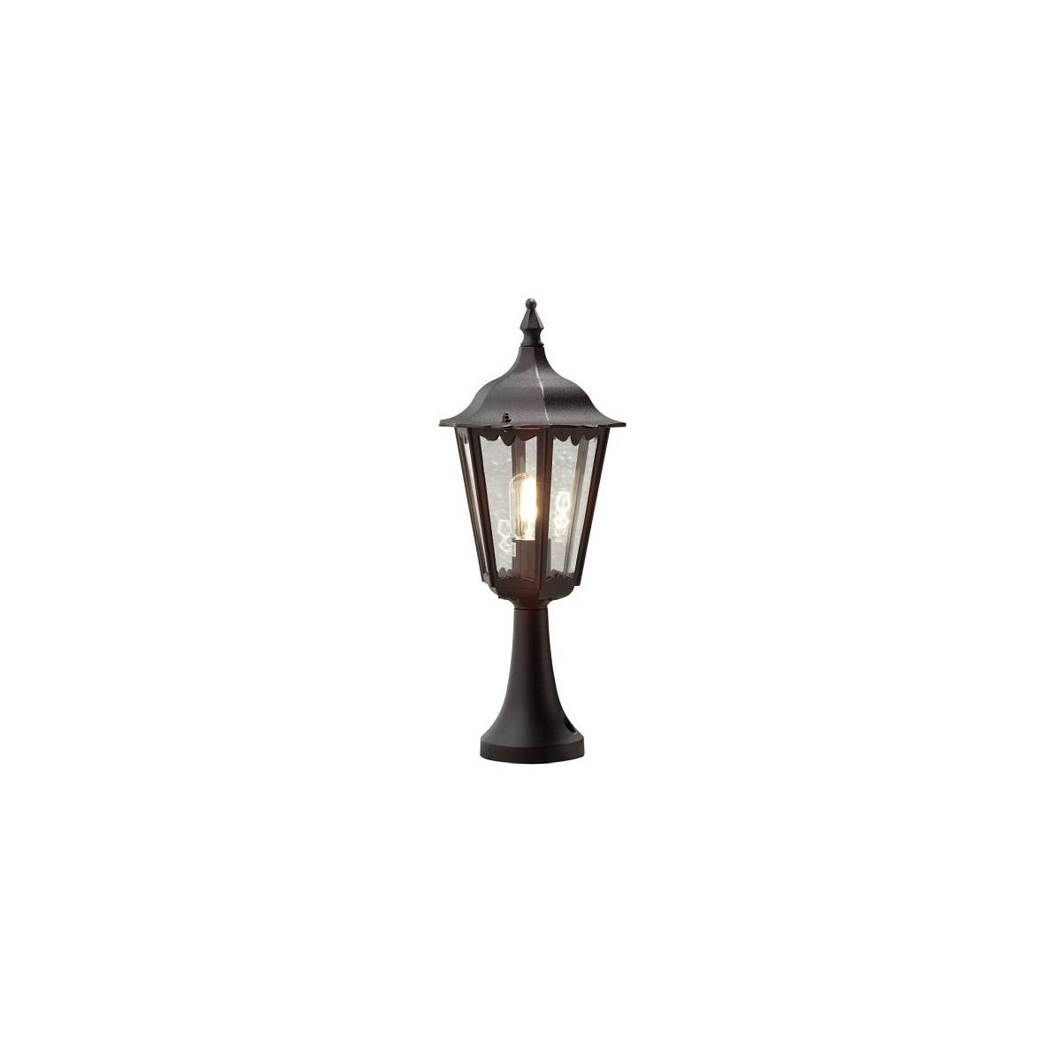 7318307214758 - Konstsmide Lighting - Konstsmide Firenze Outdoor Basic Mastleuchte Schwarz matt IP43