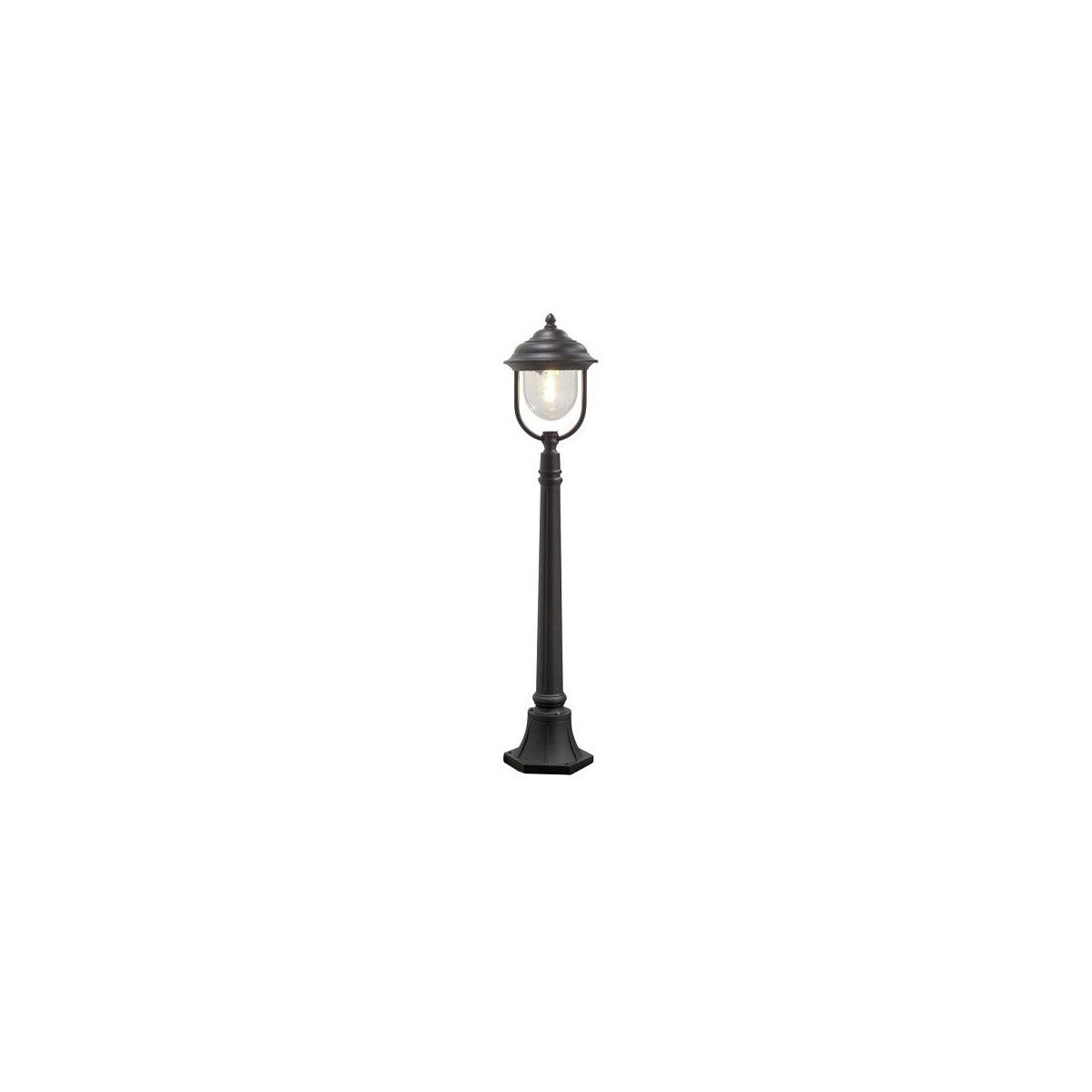 7318307225754 - Konstsmide Lighting - Konstsmide Parma Outdoor Modern Pathway Pollerleuchte Mattschwarz IP43