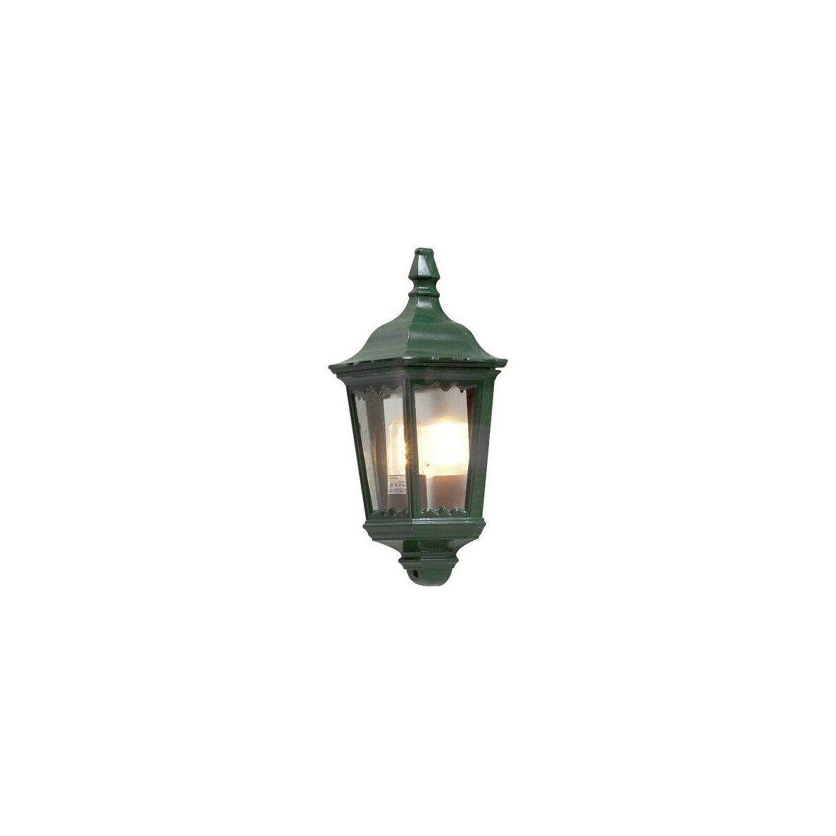 7318307229608 - Konstsmide Lighting - Konstsmide Firenze Outdoor Classic Lantern Flush Wandleuchte Grün IP43