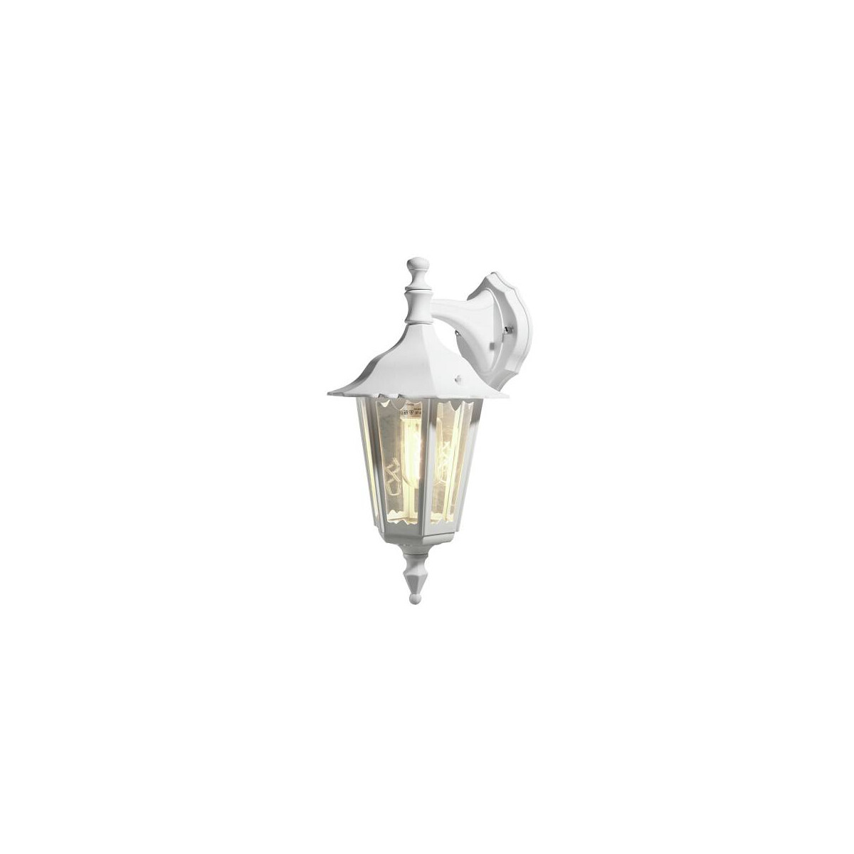 7318307231250 - Konstsmide Lighting - Konstsmide Firenze Outdoor Classic Lantern Down Light Mattweiß IP43