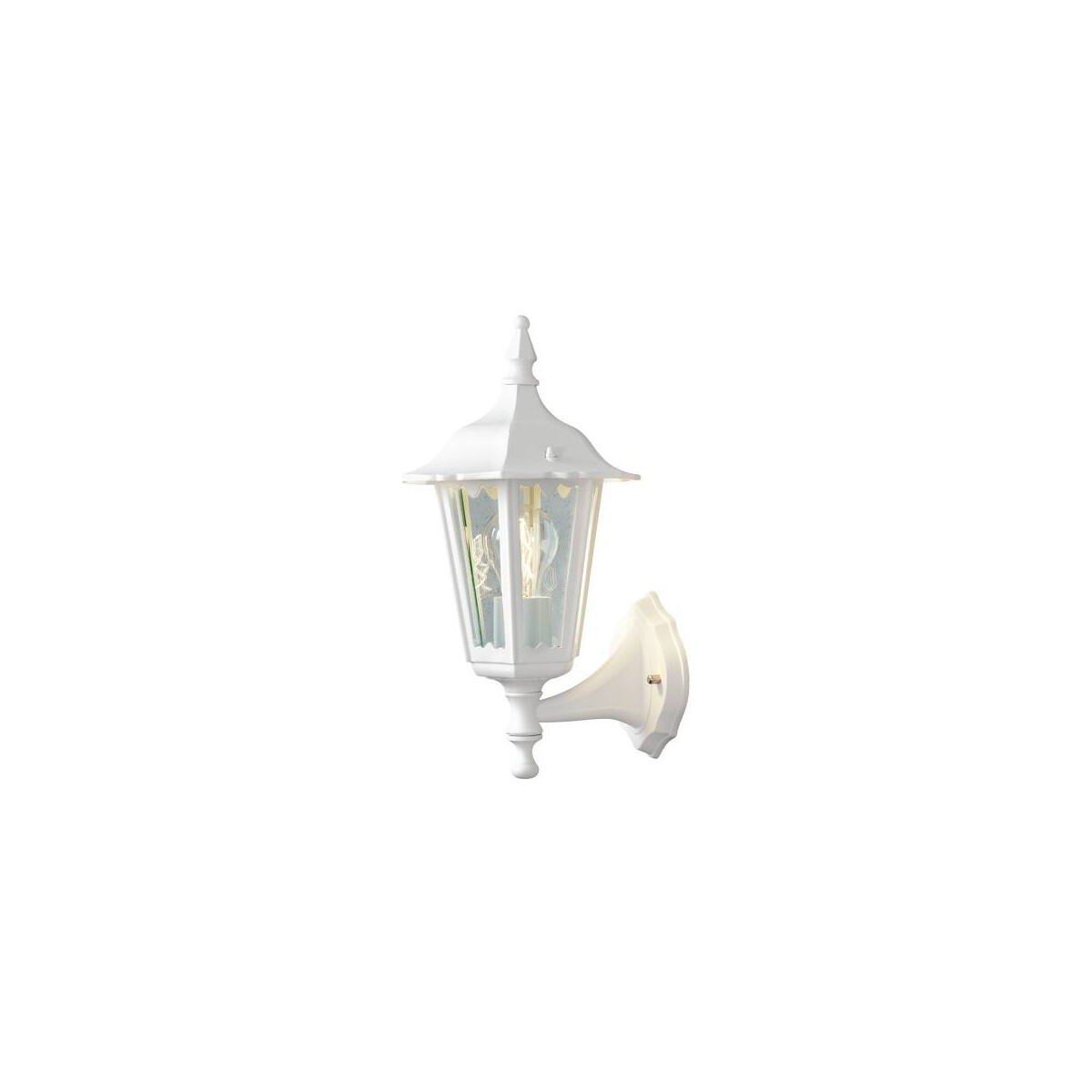 7318307232257 - Konstsmide Lighting - Konstsmide Firenze Outdoor Classic Lantern Up Light Mattweiß IP43