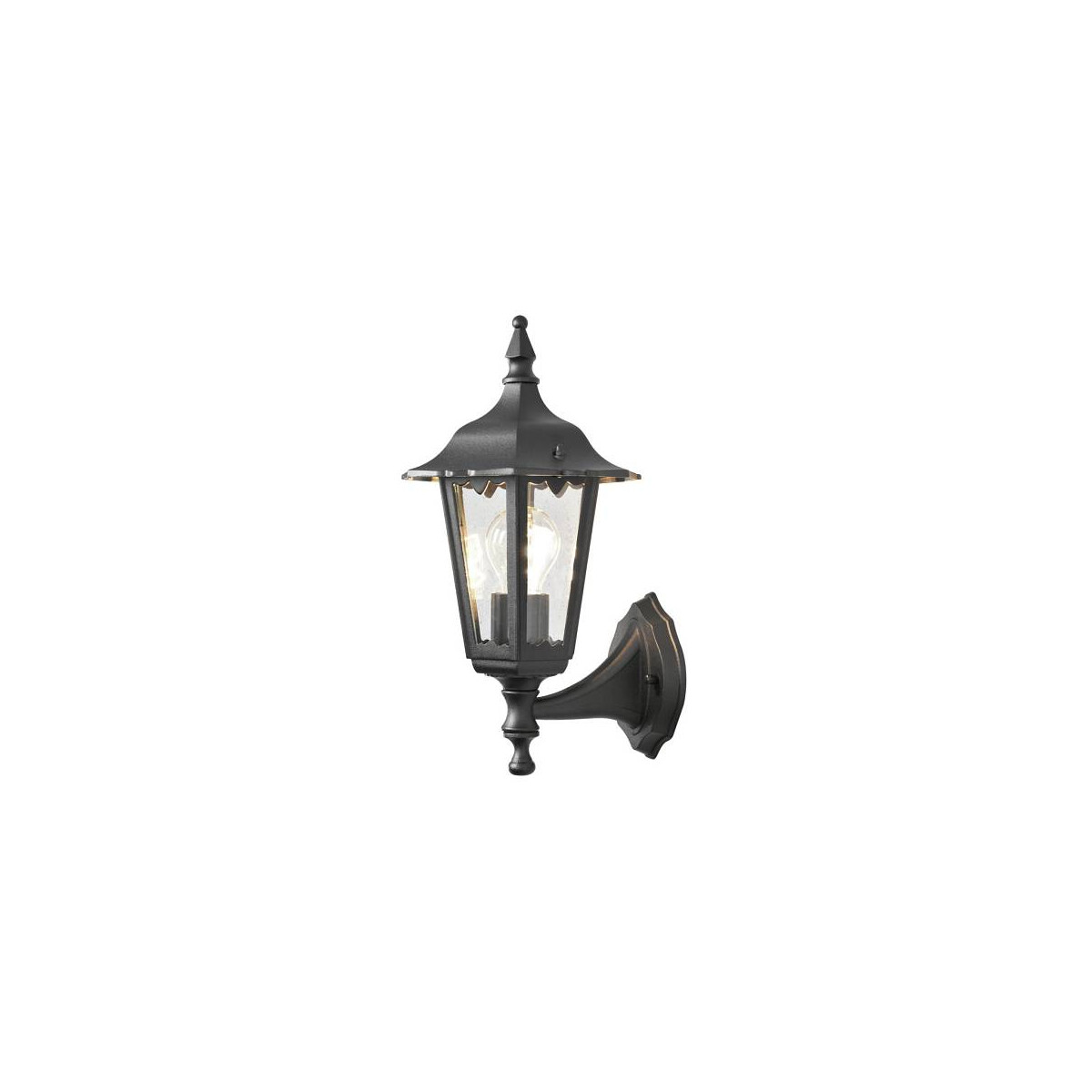 7318307232752 - Konstsmide Lighting - Konstsmide Firenze Outdoor Classic Lantern Up Light Mattschwarz IP43