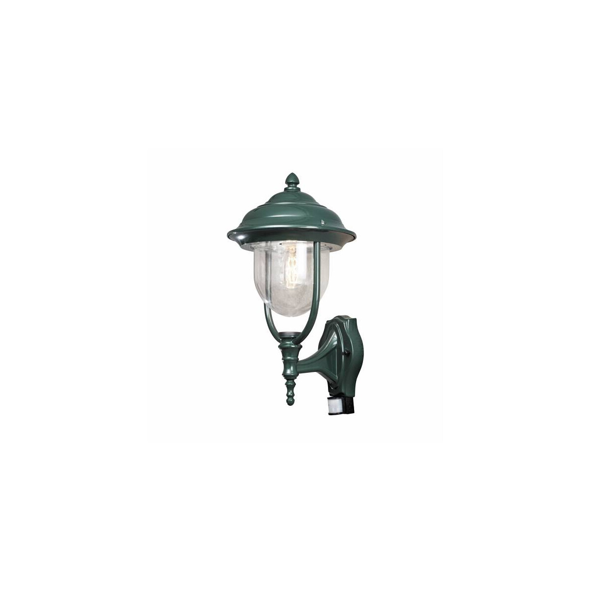 7318307235609 - Konstsmide Lighting - Konstsmide Parma Outdoor Classic Laterne Up Light pir Grün IP44