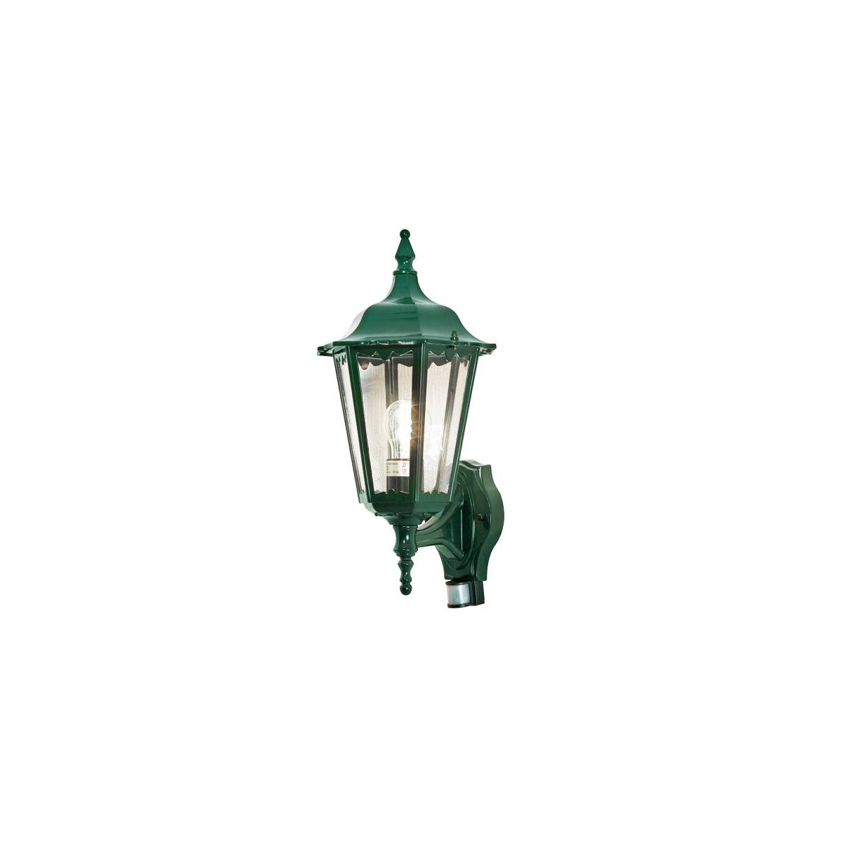 7318307236606 - Konstsmide Lighting - Konstsmide Firenze Outdoor Classic Large Laterne Up Light pir Grün IP44