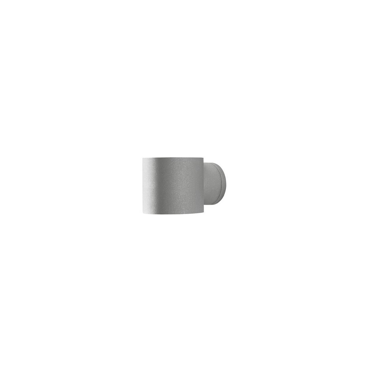 7318307342307 - Konstsmide Lighting - Konstsmide Modena Outdoor Modern Up Down Round Wall Light Grey IP44