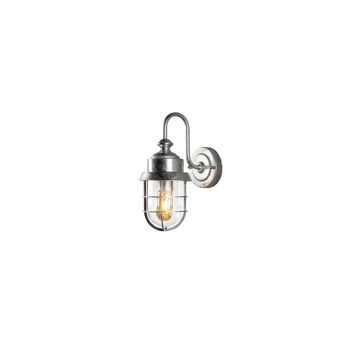 7318307351323 - Konstsmide Cerignola Cerignola Outdoor Classic Lantern Wandleuchte Verzinktes Klarglas E27 IP44