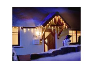 7318307461022 - Konstsmide Christmas LED Eiszapfen Lichtvorhang mit 16 Zapfen warmweiß