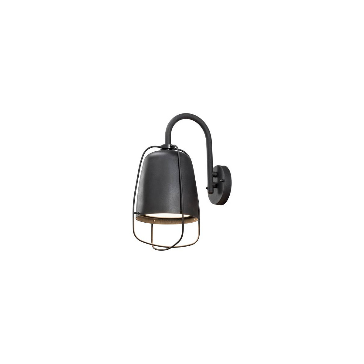 7318307526752 - Konstsmide Lighting - Konstsmide Perugia Moderne Außenwandleuchte Schwarz IP44