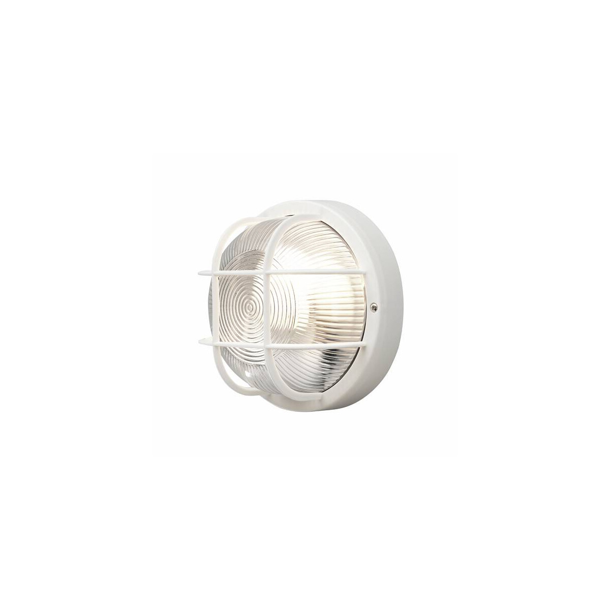 7318307651201 - Konstsmide Lighting - Konstsmide Mantova Außenwandleuchte aus weißem Kunststoff IP-44 IP44