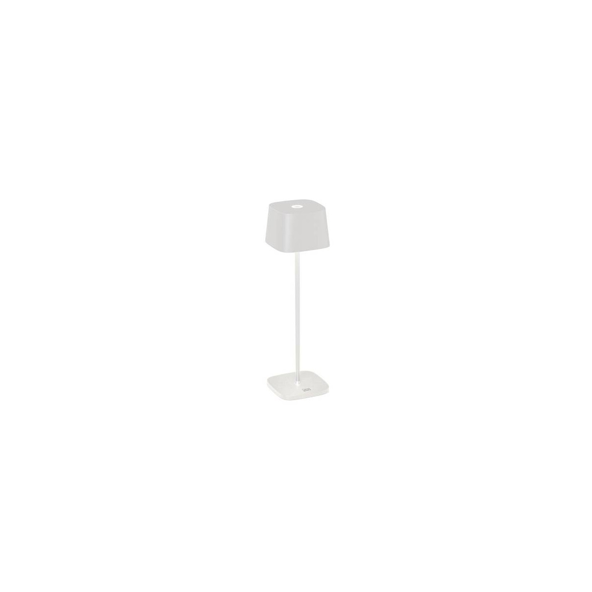 7318307814255 - Konstsmide Lighting - Konstsmide Capri Outdoor-Effekt-Tischlampe usb 2700K 3000K dimmbar quadratisch weiß IP54