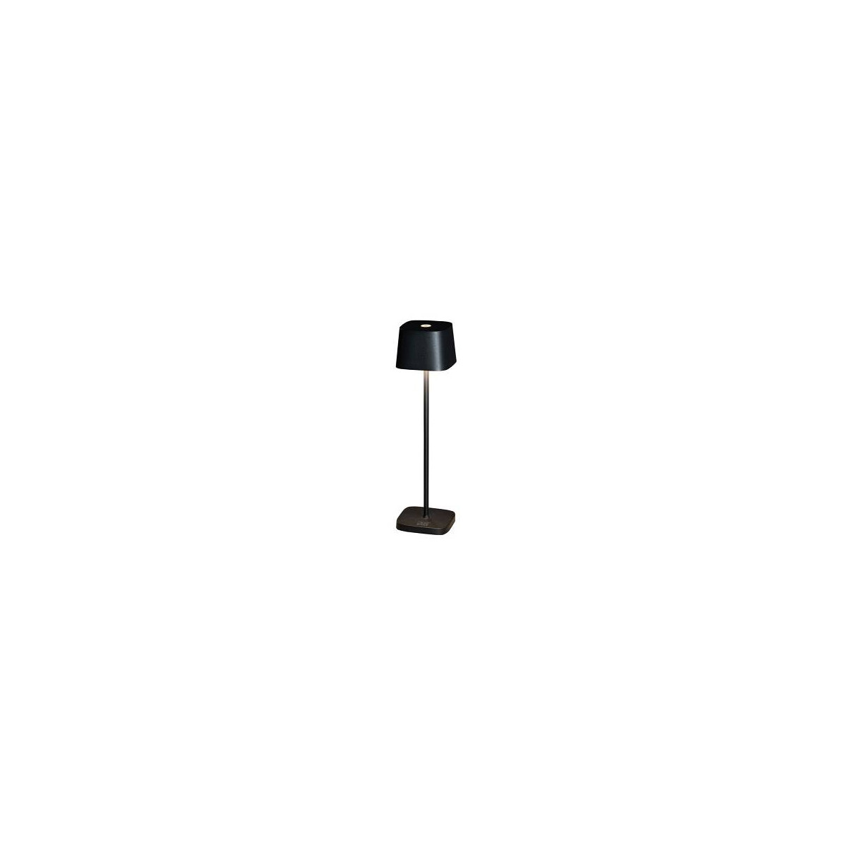 7318307829754 - Wiederaufladbare LED Outdoor Tischleuchte CAPRI dimmbar in Schwarz Höhe 25cm