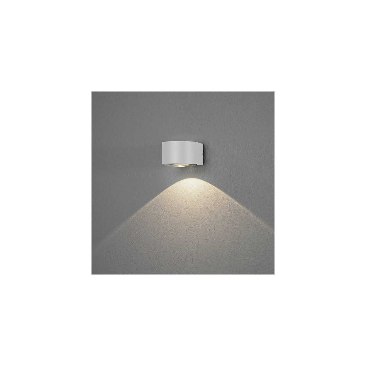 7318307881257 - Konstsmide Gela Moderne Wandleuchte für den Außenbereich weiß 6 W LED IP54