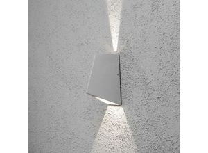 7318307928310 - Konstsmide Imola Outdoor Modern Up Down Graue Wandleuchte High Power LED 2x 4W IP54